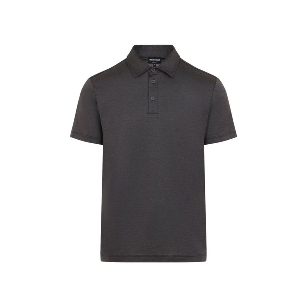 Giorgio Armani Silk And Cotton Polo Men